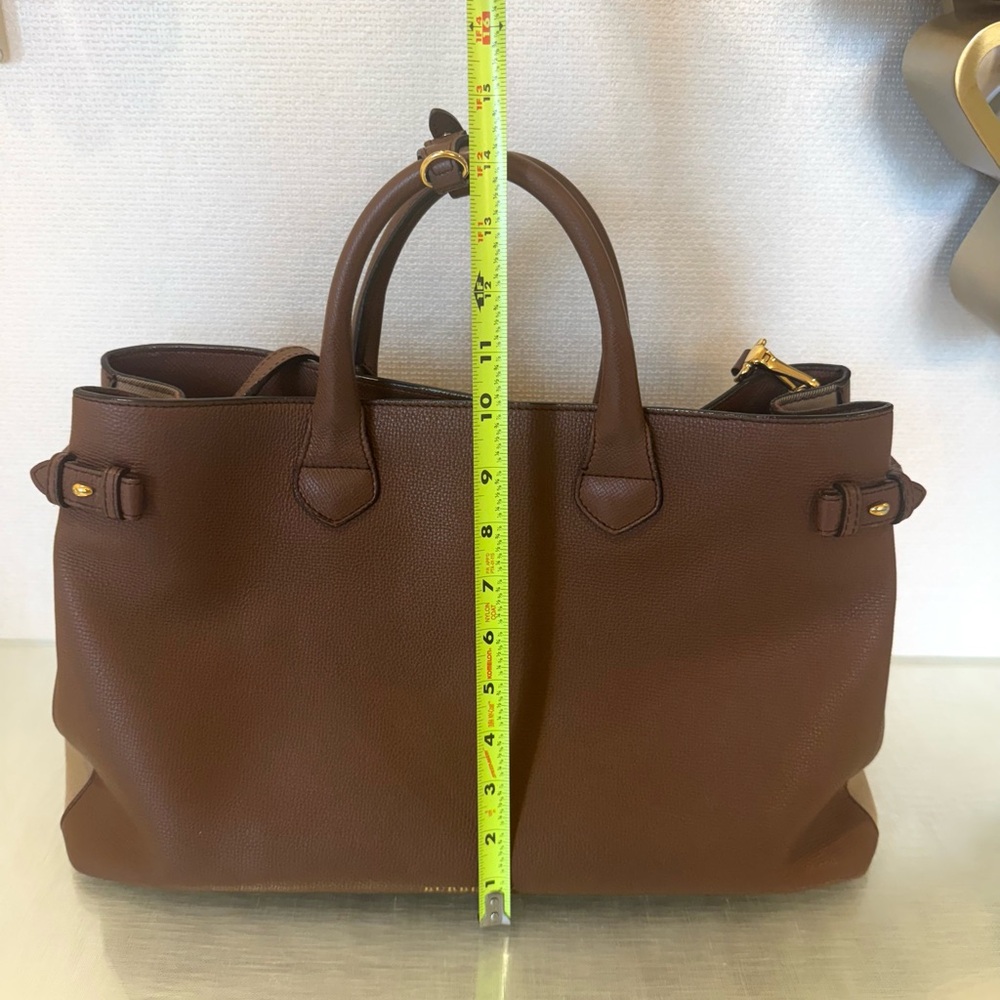 Burberry Large Chestnut Leather Tote - Picture 8 of 14